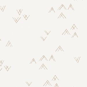 Sale - Ballerina Fusion from Art Gallery Fabrics - 1/2 Yard Coming Home - Modern Mountains on Cream