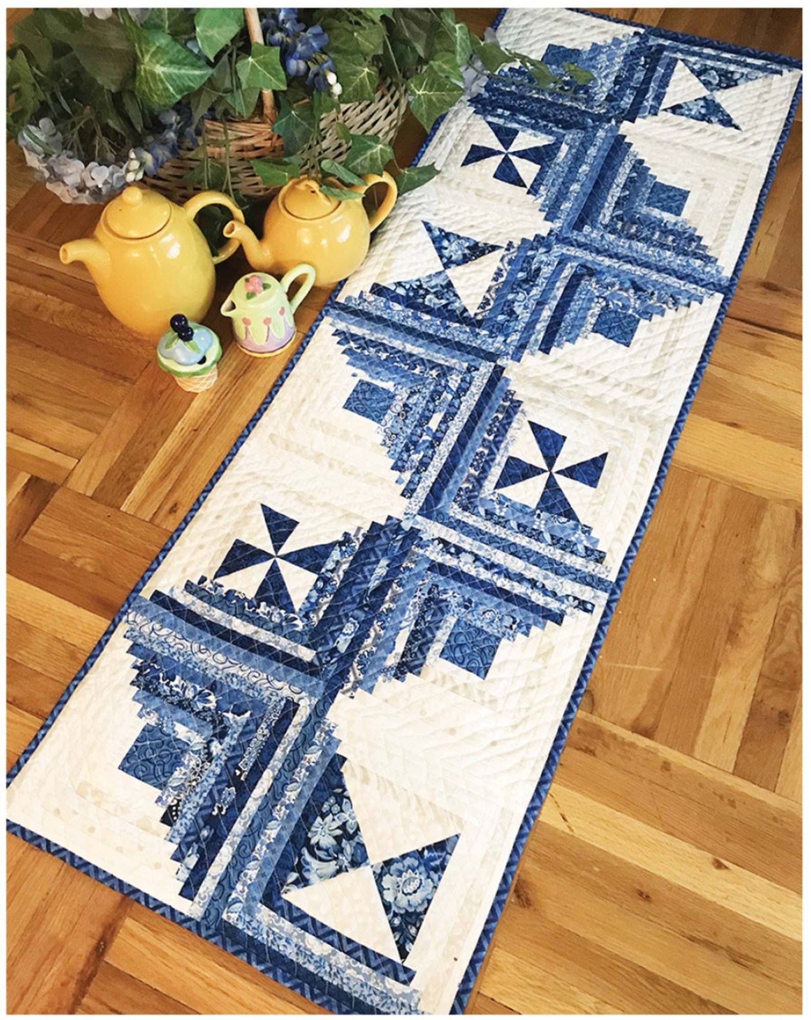 Rick Rack Table Runner Quilt Pattern from Cut Loose Press Etsy