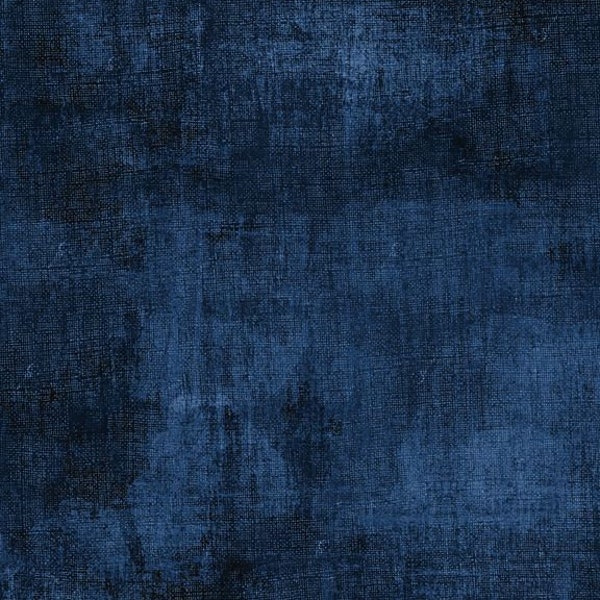 Dry Brush from Wilmington Prints - Half Yard Dark Denim Blue Blender - 499