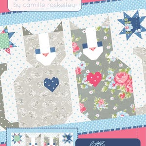Little Kittens Pattern by Thimble Blossoms - 13" x 18" Mini Cat Quilt Pattern