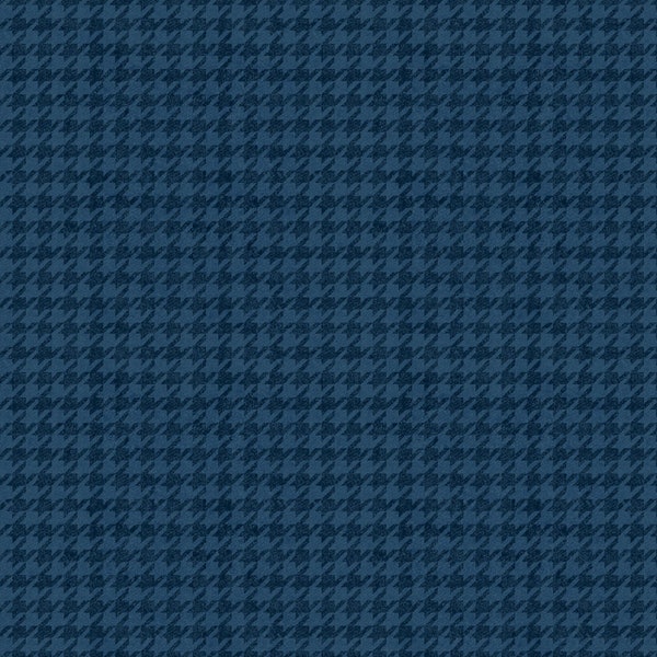 All About Plaids from Riley Blake Designs - 1/2 Yard Blue Houndstooth