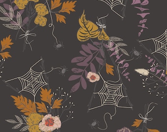 Spooky 'n Sweet di Art Gallery Fabrics - Mezzo metro di Cast a Spell Halloween Floral