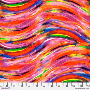 Spirit Winds Colors of The Wind by George Mendoza from FreeSpirit - Half Yard FingerPaint Waves