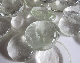 Clear Glass Jewels - Large - 30 pieces