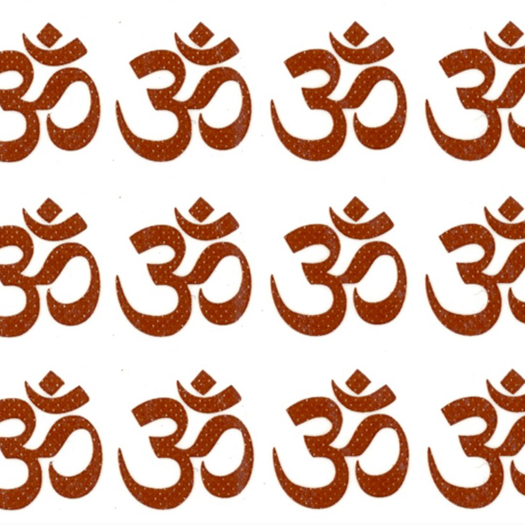 OM or AUM Symbol Gold Decals for Fused Glass Etsy