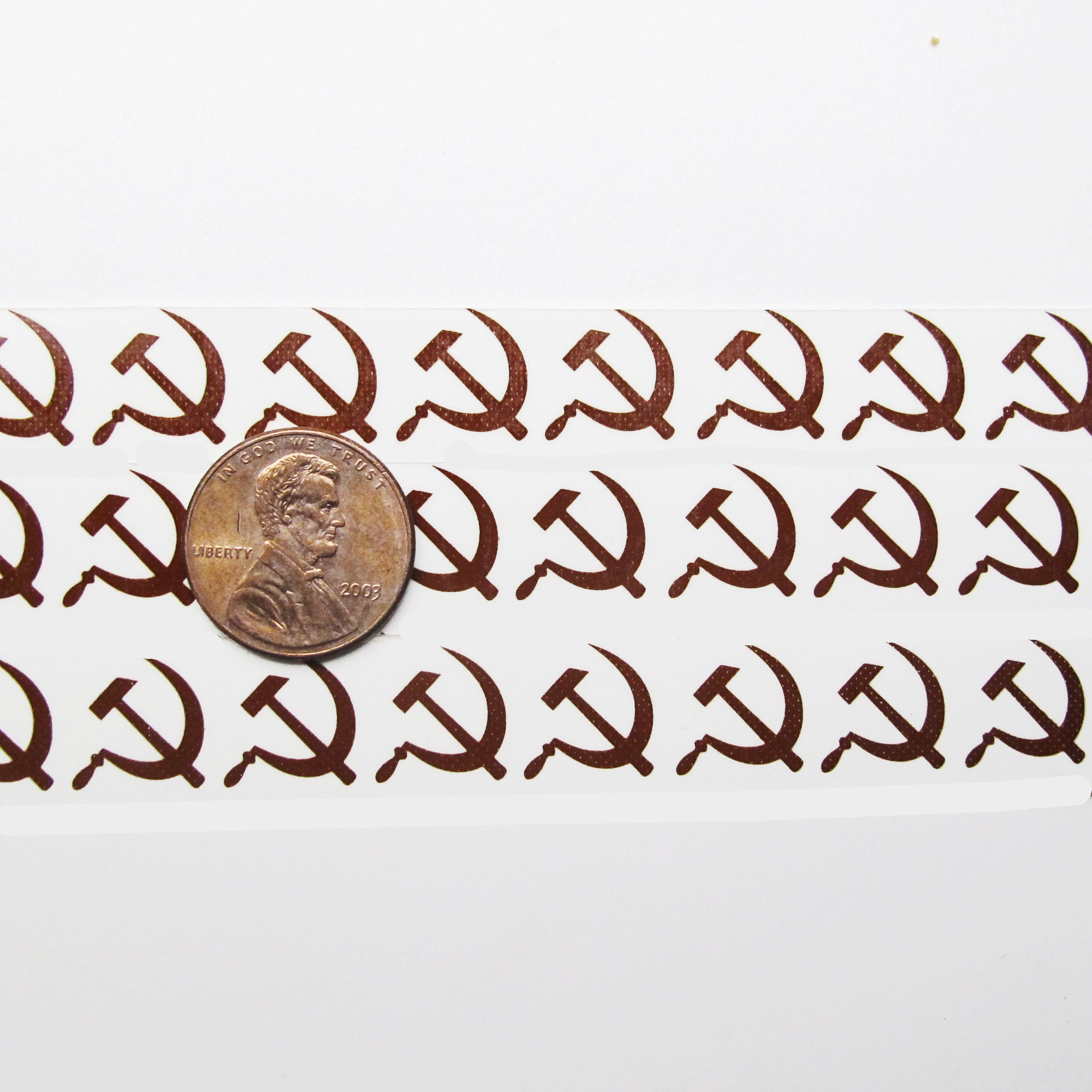 Hammer and Sickle Symbol Gold Decals for Fused Glass Etsy