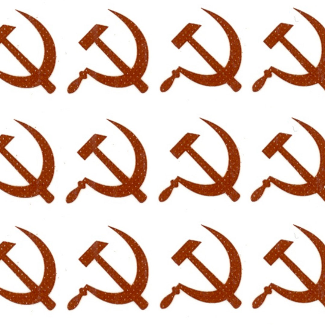 Hammer and Sickle Symbol Gold Decals for Fused Glass Etsy