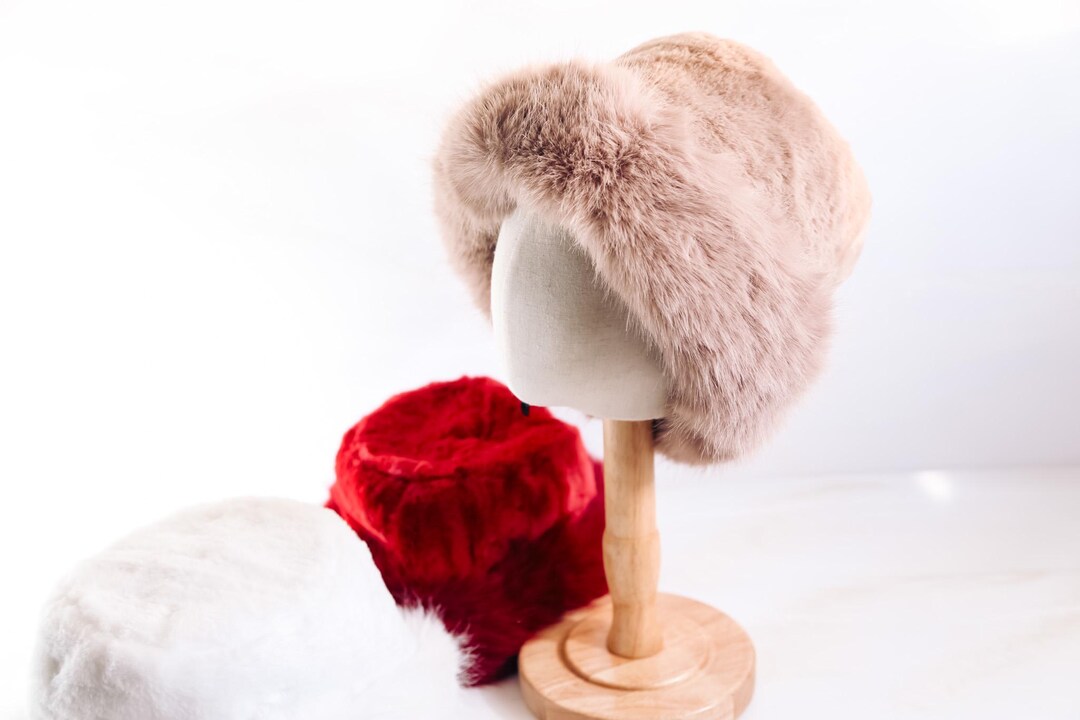 Super Fluffy Turned up Bucket Hat, Fake Fur Hat, Fuzzy Hat, Fluffy Hat ...