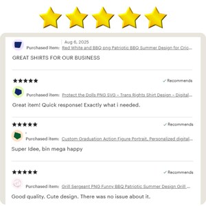 Five Star Reviews PNG, Customer Testimonials Digital Art, High Praise Ratings PNG, Etsy Shop Reviews, Customer Feedback Clipart Icons