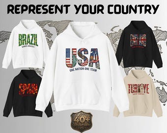 Premium Country Flag Hoodie | Custom Fan Sportswear | Global pride hooded sweatshirt | International Soccer gear | Elite sports top