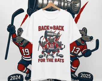Rat Pack Hockey T-Shirt: Back-to-Back Champs - Florida Hockey-T-Shirt, Florida Hockey-Geschenk