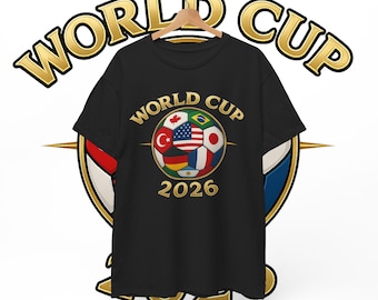 Limited Edition Soccer Fan Tee | Premium National Flags Football Tee | WC 2026 Gift | Adult Unisex Soccer T shirt | Football Gift 2026