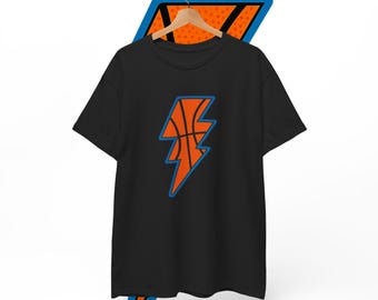 Thunder in Basketball T-Shirt | Thunder T shirt | Modern Oklahoma Basketball Tee for Men Women & Kids | Basketball Fan Gift