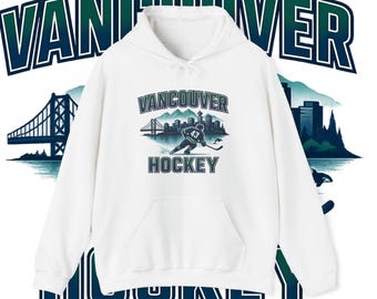 Vancouver Hockey Hoodie | Vancouver Canada #43 Design | Skyline Sweatshirt | Vancouver Fan Gear