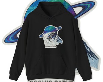 Snowboard Hoodie | Winter Streetwear | Ski Snow Apparel | Snowboard Surfing Theme Hoodie