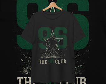 Dallas 96 Club T shirt, Dallas Hockey Fan T Shirt, Vintage Hockey Tee, Hockey Fan Gift, Hockey Apparel, Hockey T shirt, Star T shirt