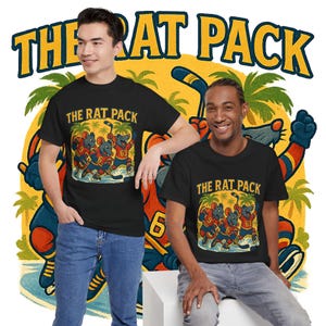 The Rat Pack Hockey T-Shirt, Florida Fan Vintage Tee, Hockey T shirt, Florida Hockey Gift, Hockey Humor Top image 7