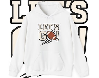 Football Hoodie | Game Day Sweatshirt | Fall Football Fan Gift | Touchdown Hoodie | Cute Football Lover Pullover | Unisex Hoodie