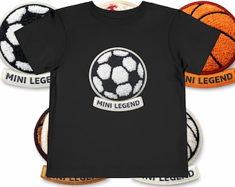 Camiseta de fútbol Mini Legend para niños pequeños / Camiseta de fútbol para niños pequeños / Camiseta de manga corta para niños y niñas / Regalo de fútbol para niños pequeños / Ropa de fútbol para jóvenes