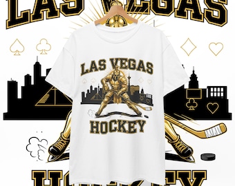 Cadeaushirt hockeyfan Vegas | Las Vegas Ice Sports-T-shirt | Gladiatorhockeyontwerp | Cool hockeyspeler-T-shirt voor heren dames fans