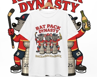 Rat Pack Dynasty Shirt | Florida Hockey Champions Tee | Back to Back to Back Champs | 2024 2025 2026 Dynasty Fan Gift