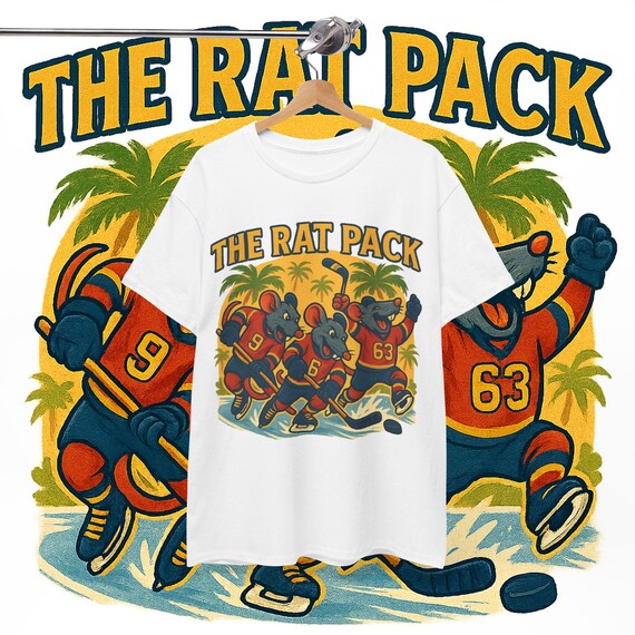 Vintage Rat Pack Hockey T-Shirt: Florida Hockey Retro Tee, Florida Gift, Hockey T shirt, Rat Pack Humorous t shirt