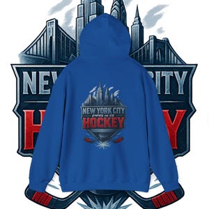 NYC Hockey Hoodie | New York Hockey-Sweatshirt | Ice City Hockey Geschenk | Urbane Sportbekleidung Bild 6