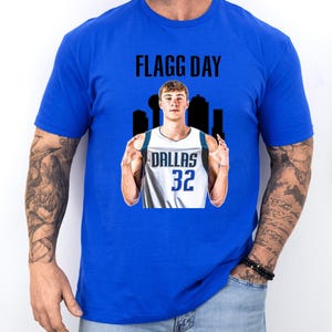 Cooper Flagg Day T-Shirt (Dallas Sky Line - Black)