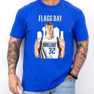 Cooper Flagg Day T-Shirt (Dallas Sky Line - White)