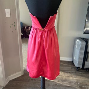 Bcbg maxaria babydoll dress sleeveless satin mini dress Bridgerton vibes image 3