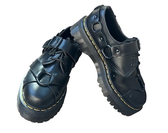 Zapatos Dr. Martens 1461 Quad Harness – Oxfords de piel con plataforma