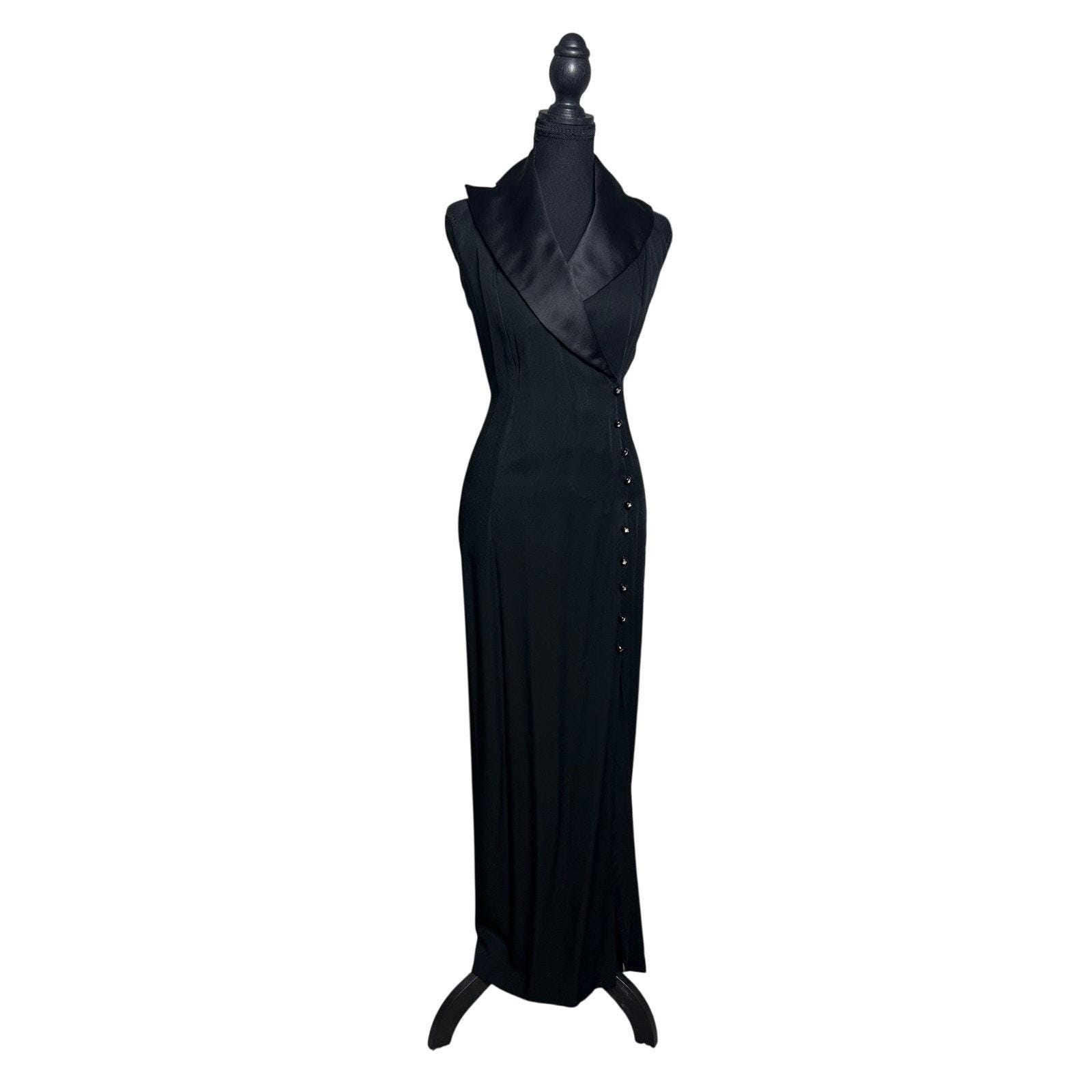 chinese dress ladies Silas Colorblock Tuxedo Maxi Blazer Dress main image 0
