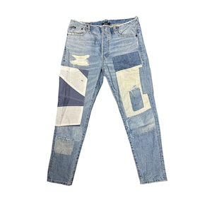 Polo ralph lauren avery boyfriend patchwork denim size 26x26