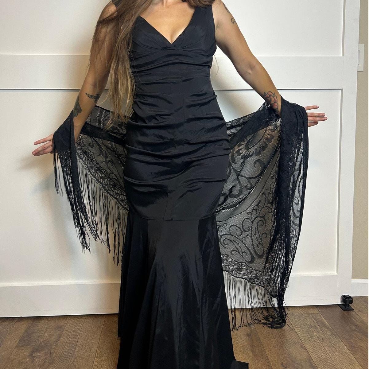 unique mermaid style wedding dresses Plunging Neck Boho Lace Mermaid Wedding Dress