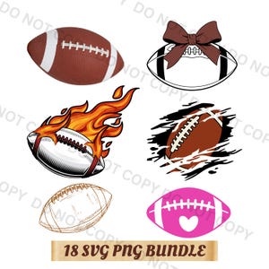 Football SVG Bundle, Sports Cut Files, American Football Silhouette SVG, Football png, Football svg, American football svg png, monogram svg