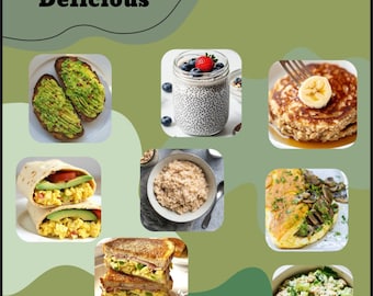 10 Healthy Breakfast Recipes - Printable & Digital Recipe Book | Easy and Nutritious Morning Meals