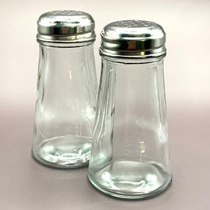 Set of Glass Salt and Pepper Shakers