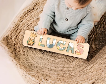 Personalized Wooden Name Puzzle | Custom Montessori Toy