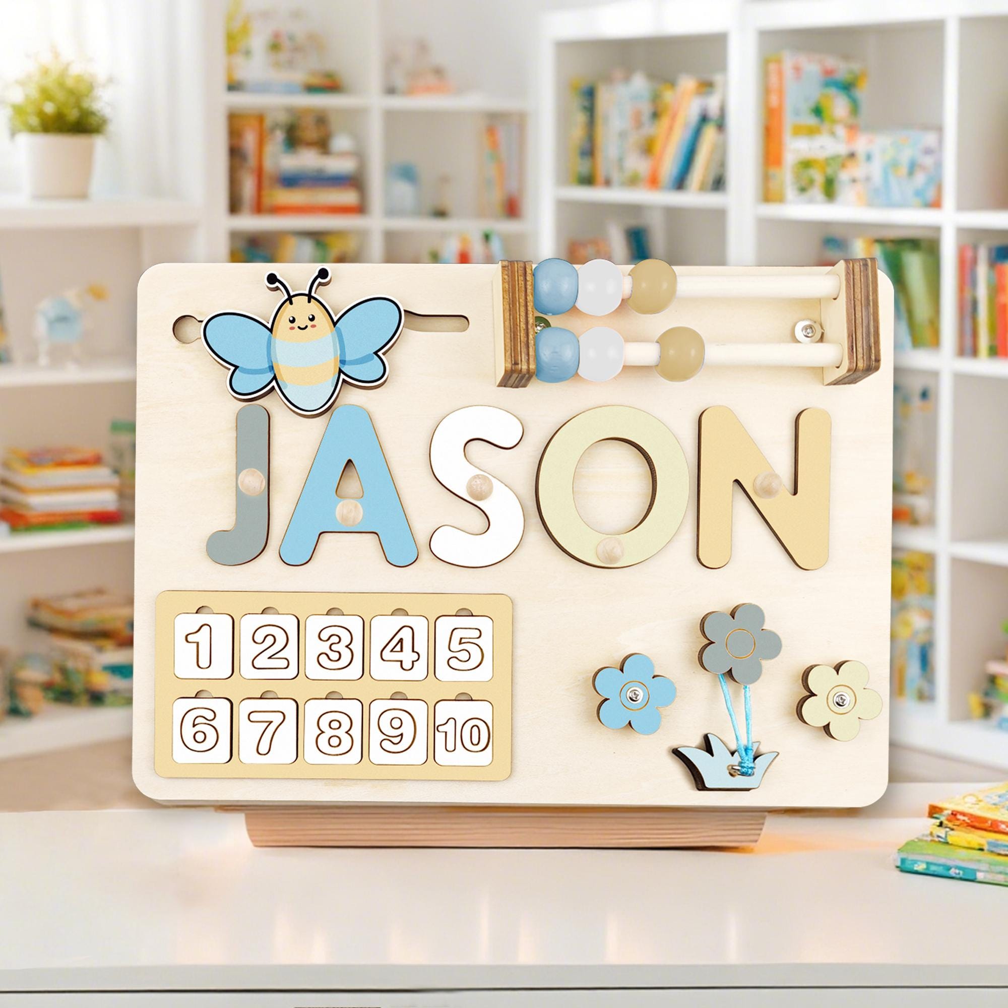 Custom Handmade Name Puzzle, Personalized Birthday Gift for Kids, baby first Christmas, 1st Birthday Gift Gift, Wood Toy