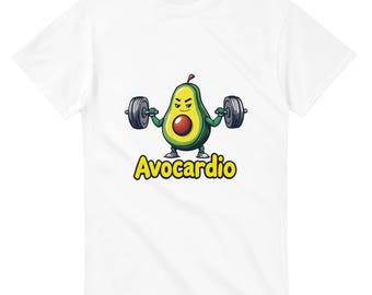 Avocardio T-Shirt: Funny Workout Tee for Fitness Lovers