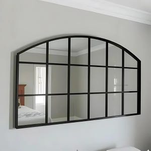 Window Pane Mirror -  Window Big Wall Mirror - Window Mirror Farmhouse Asymmetrical Mirror - Window Wall Mirror - Irregular Window Mirror