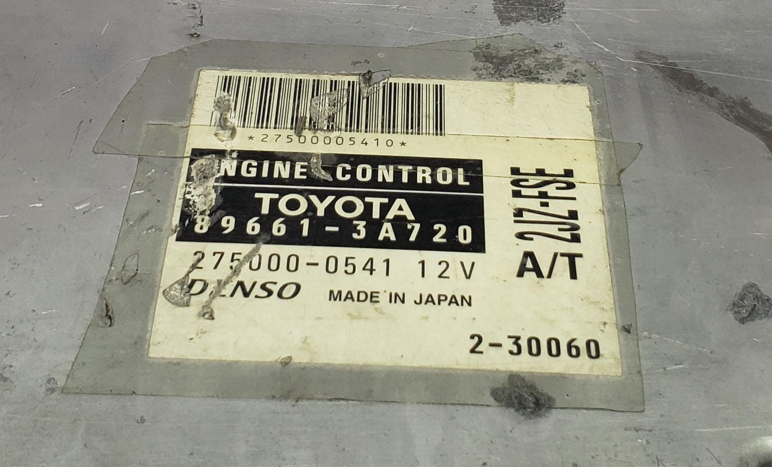 トヨタ 2JZ-FSE A/T 用エンジンコントロールユニット | ECU ECM 89661