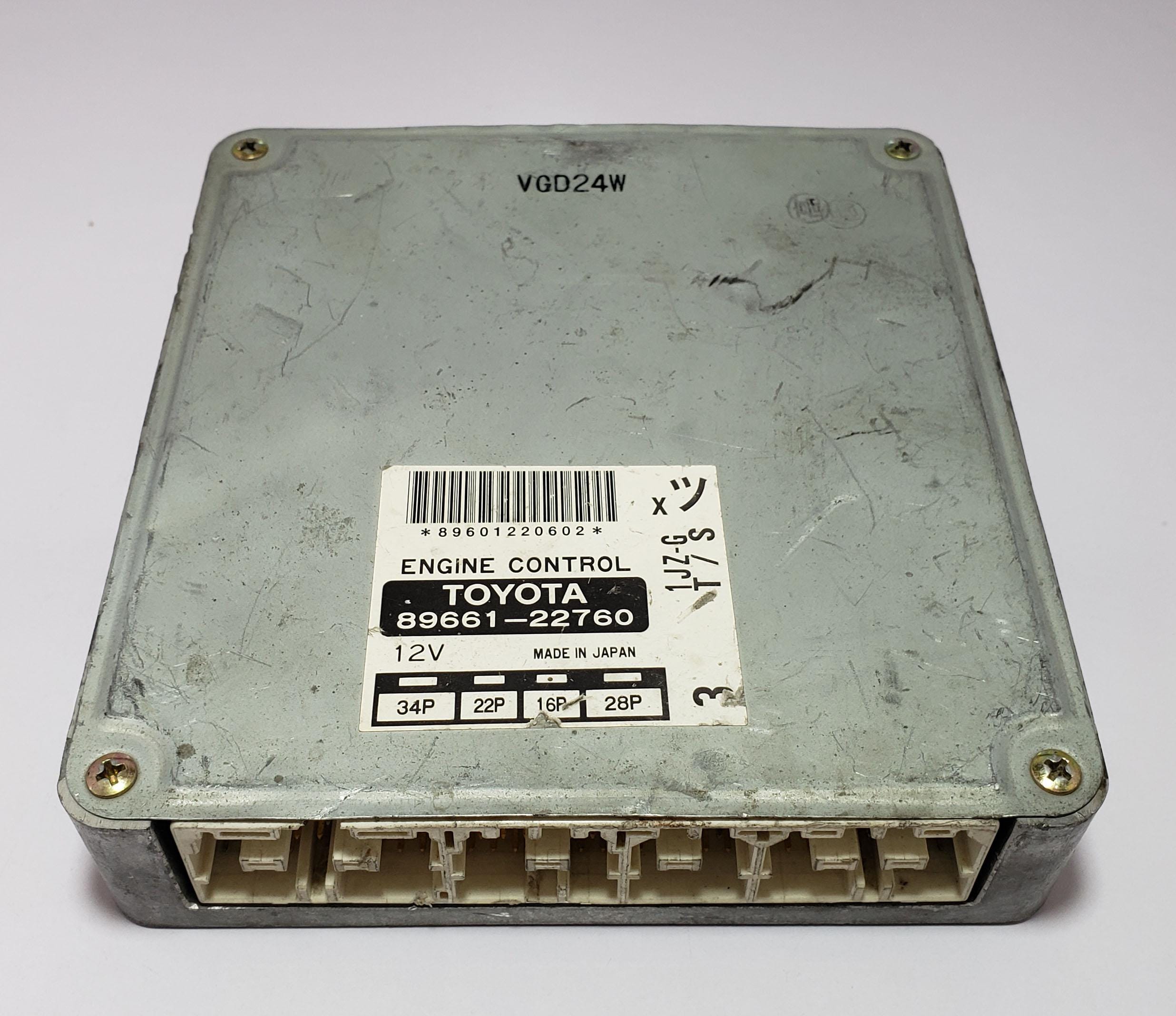 【G-RAP】 S-I-C Toyota 89661-22760 1JZ-G Ecu Pcm Jdm Used 89601220602 ECU Oem