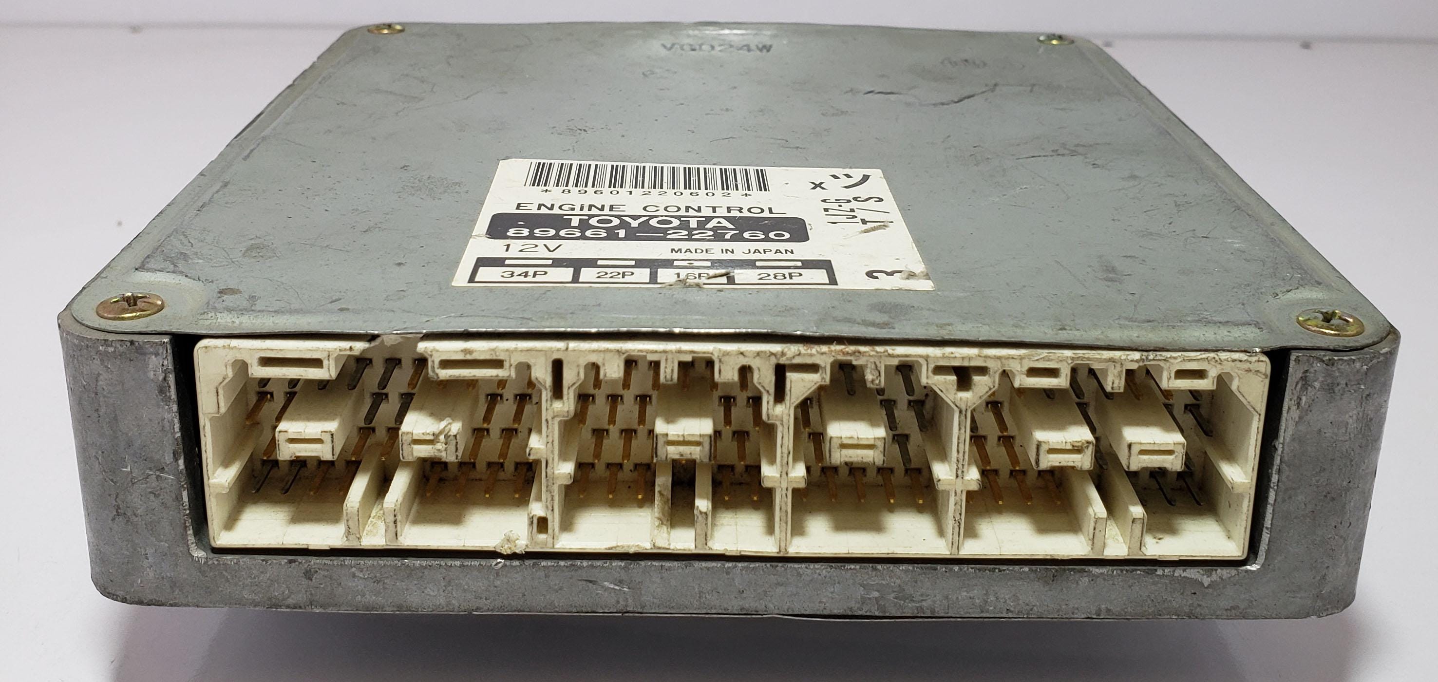 Toyota 89661-22760 1JZ-G Ecu Pcm Jdm Used 89601220602 ECU Oem