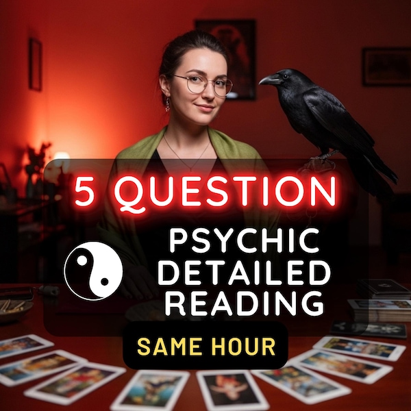 Psychic 5 Frage Tarot Reading, Same Hour Antworten, Genaue Liebeslesung, Schnelle Antworten, Genau, Liebe, Karriere, Lebensführung