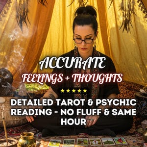 Same Hour Accurate Telepathy Reading | Detailed Mind Reading, Psychic Love Insight, Empathy, Tarot Accuracy, Honest & Real Medium Reading