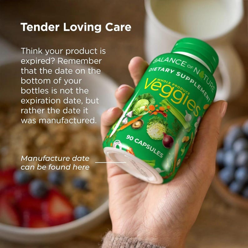 Balance of Nature Whole Produce Fruits & Veggies - Dietary Supplement (90 Capsules Each) image 3