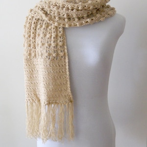 Crocheted Ladies Gold Flecked Shawl, Hand Made