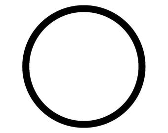 Custom Leather Circle - Made to Order