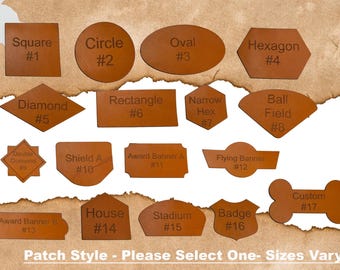 Custom Leather Patches: Personalized Logo, Text, or Artwork
